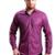 Camisa Masculina Ixória Slim Fit Manga Longa Pink Marca Luxo - Rosa