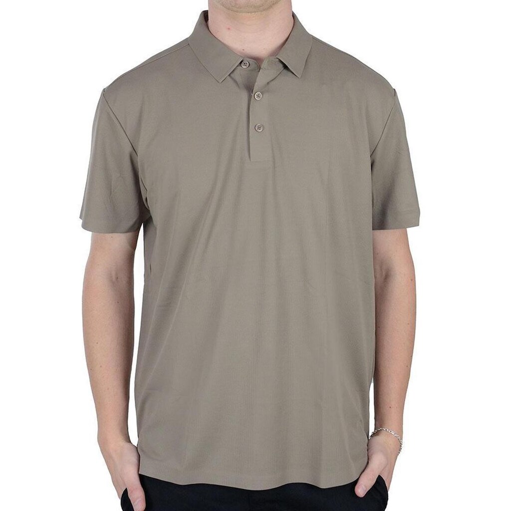 Camisa Masculina JAB Gola Polo Jacquard Quadrilê Marrom