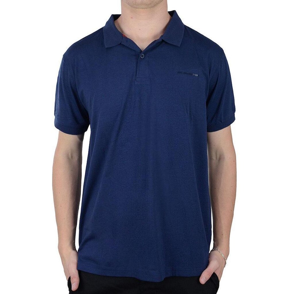 Camisa Masculina JAB Gola Polo Jersey Cotton Premium Azul