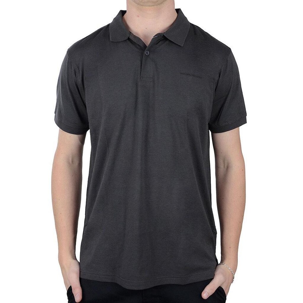 Camisa Masculina JAB Gola Polo Jersey Cotton Premium Cinza