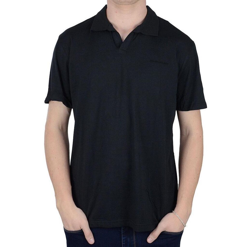 Camisa Masculina JAB Gola Polo Stretch Premium Line Preta