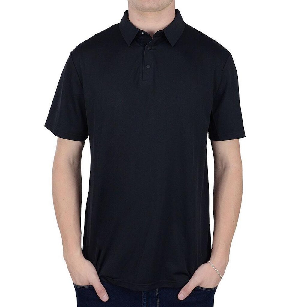 Camisa Masculina JAB Gola Polo Techno Flex Preto - 15P001