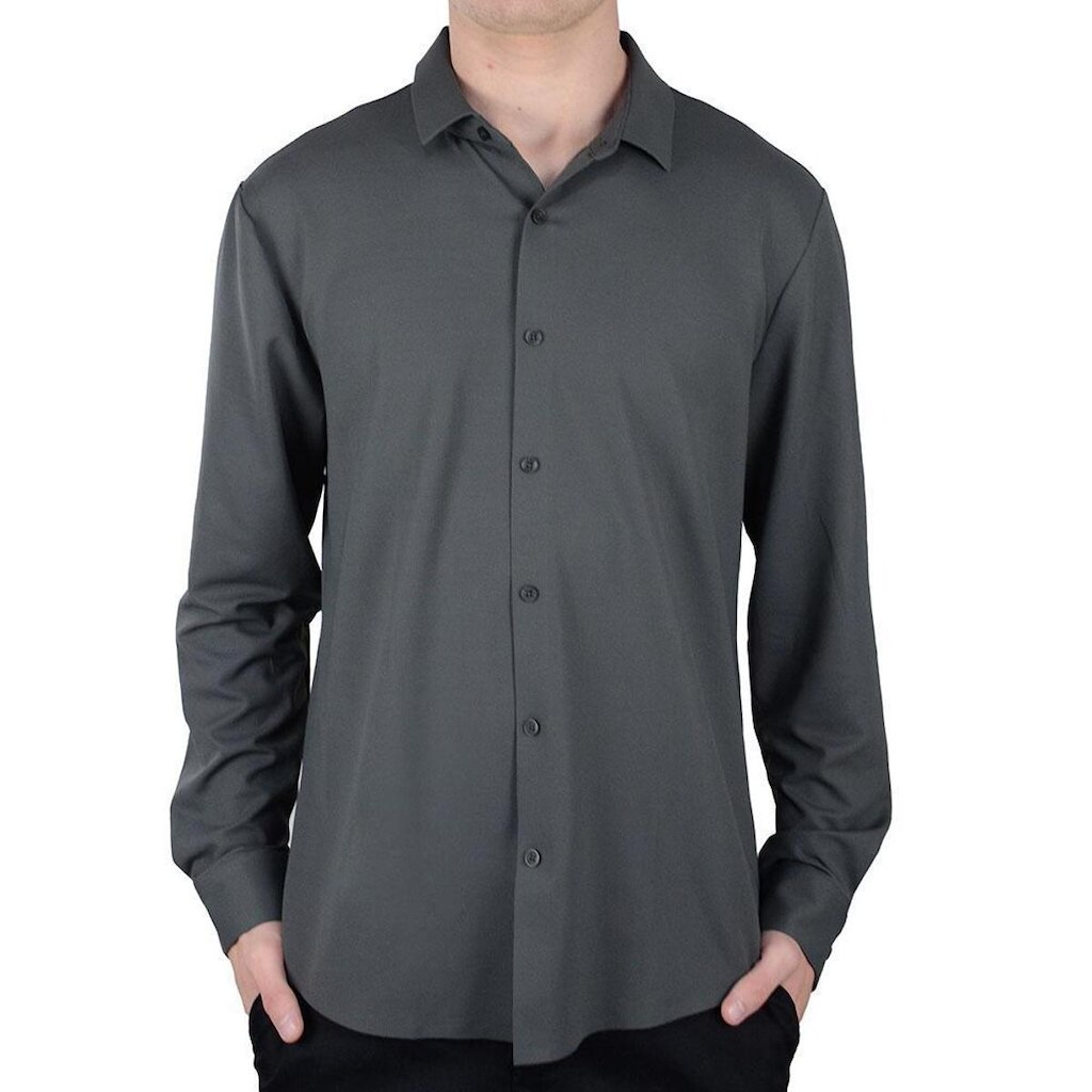 Camisa Masculina JAB Techno Flex Cinza Escuro - 17CM0