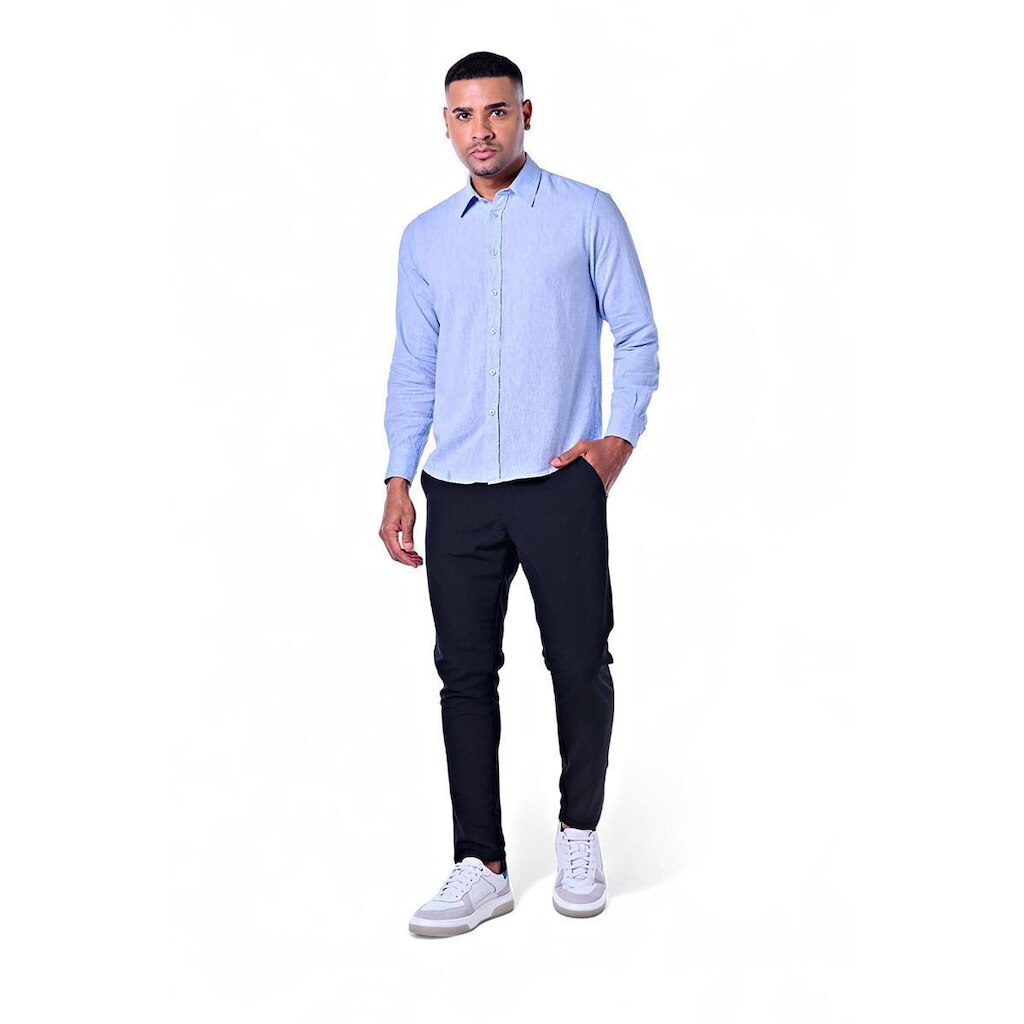 Camisa Masculina Linho Misto