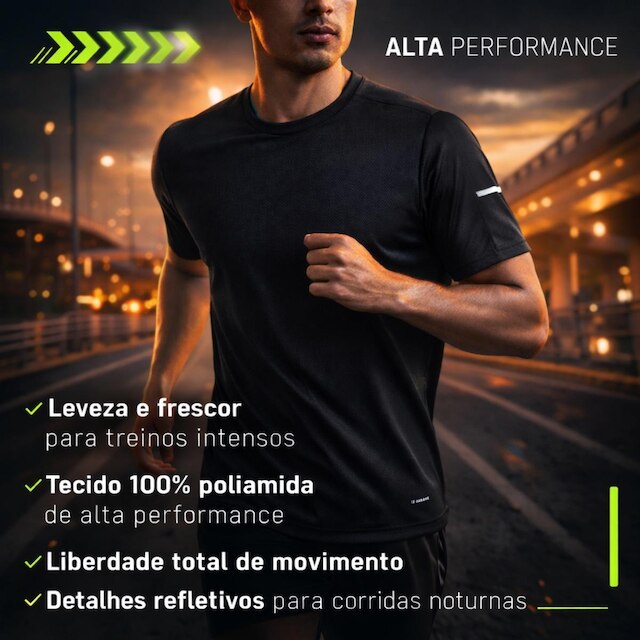 Camisa Masculina Lupo T-Shirt Esportiva - Branca