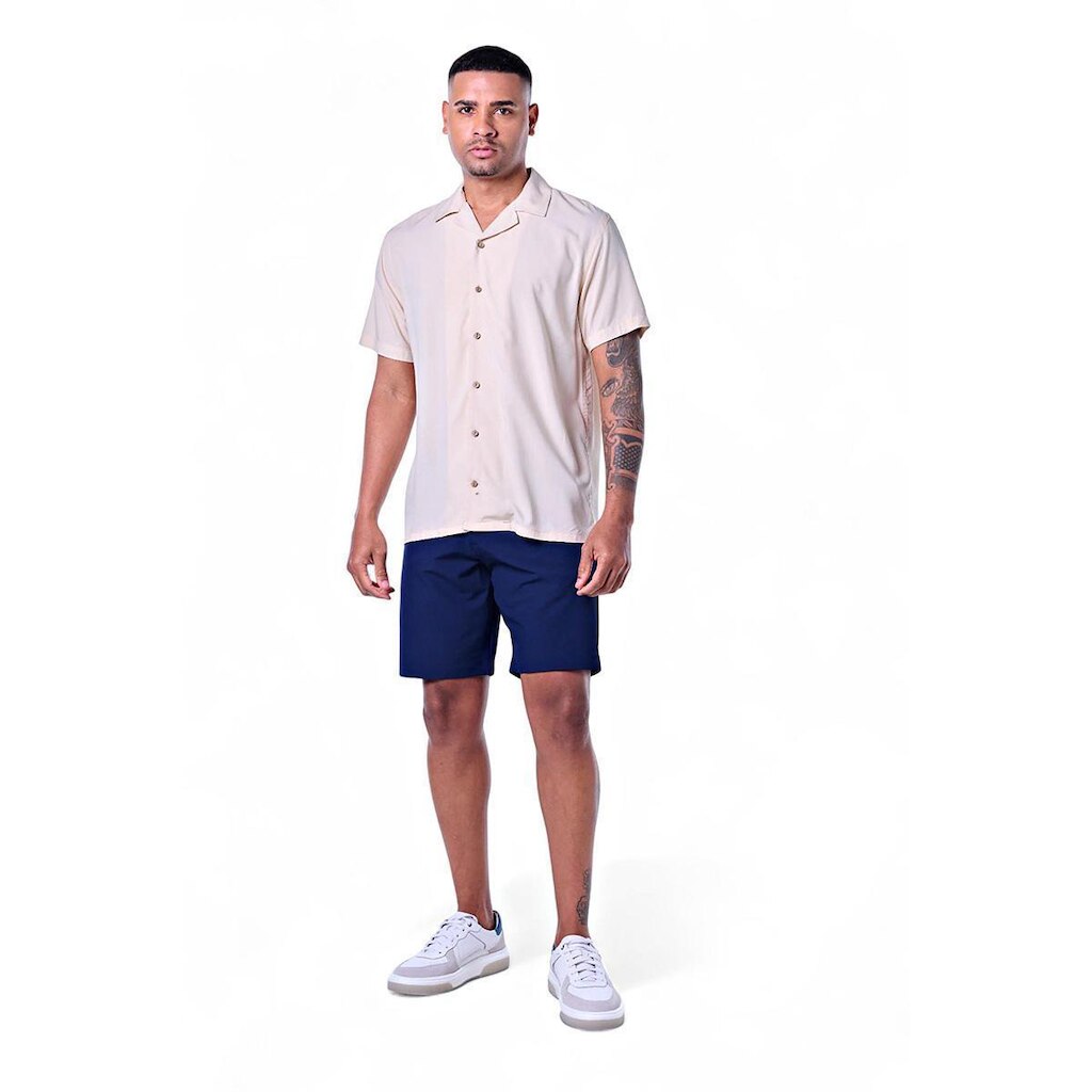 Camisa Masculina Manga Curta Gola Hawaii