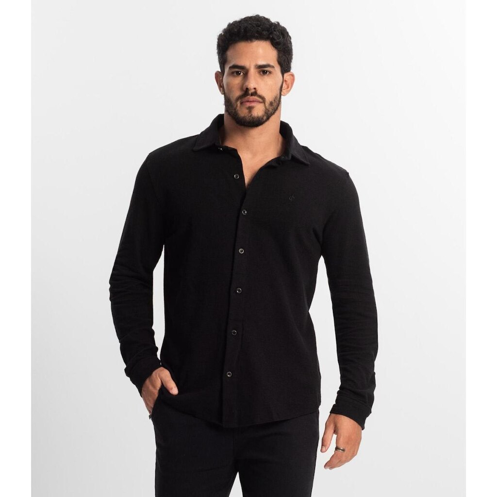 Camisa Masculina Manga Longa Moletinho Diametro