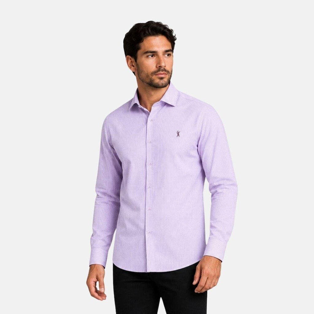Camisa Masculina Manga Longa Premium Algodão Egípcio Medson