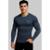 Camisa Masculina Manga Longa Térmica Proteção UV50 Academia e Corrida - Cinza
