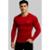 Camisa Masculina Manga Longa Térmica Proteção UV50 Academia e Corrida - Vermelho
