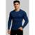Camisa Masculina Manga Longa Térmica Proteção UV50 Academia e Corrida - Azul Escuro