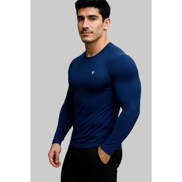 Camisa Masculina Manga Longa Térmica Proteção UV50 Academia e Corrida
