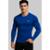 Camisa Masculina Manga Longa Térmica Proteção UV50 Academia e Corrida - Azul Claro