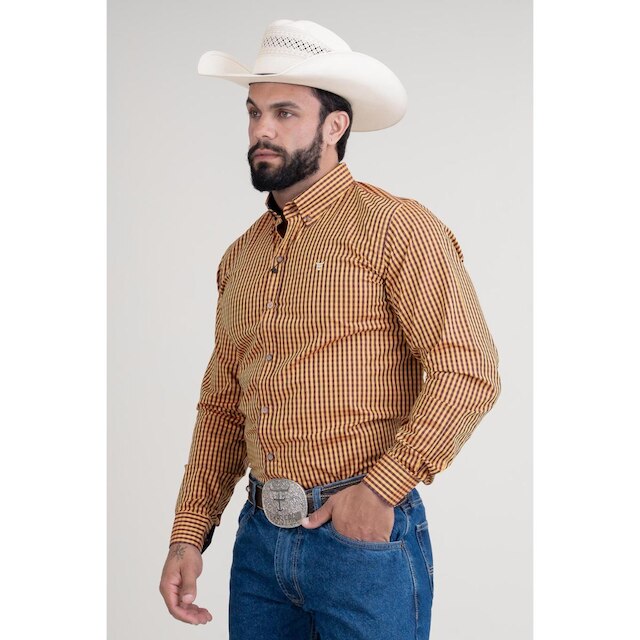 CAMISA MASCULINA MANGA LONGA TEXAS FARM - SELECT - CAL527 - XADREZ