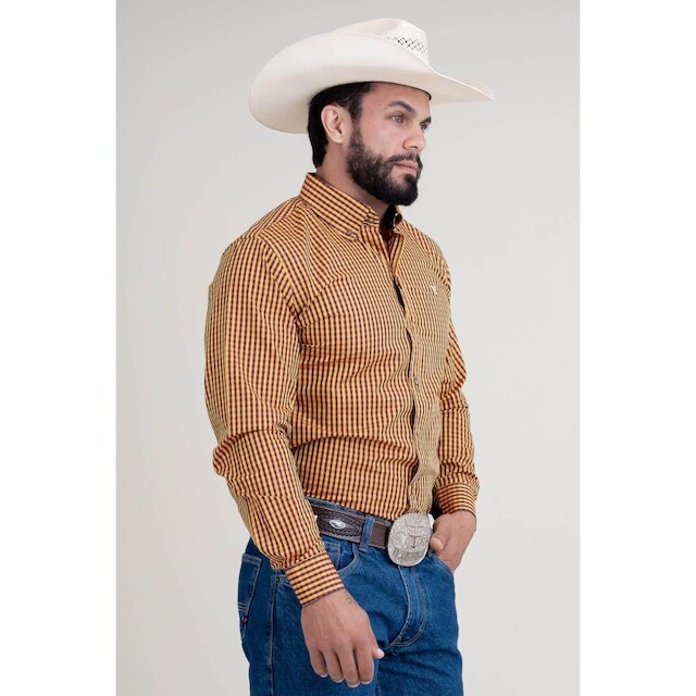 CAMISA MASCULINA MANGA LONGA TEXAS FARM - SELECT - CAL527 - XADREZ