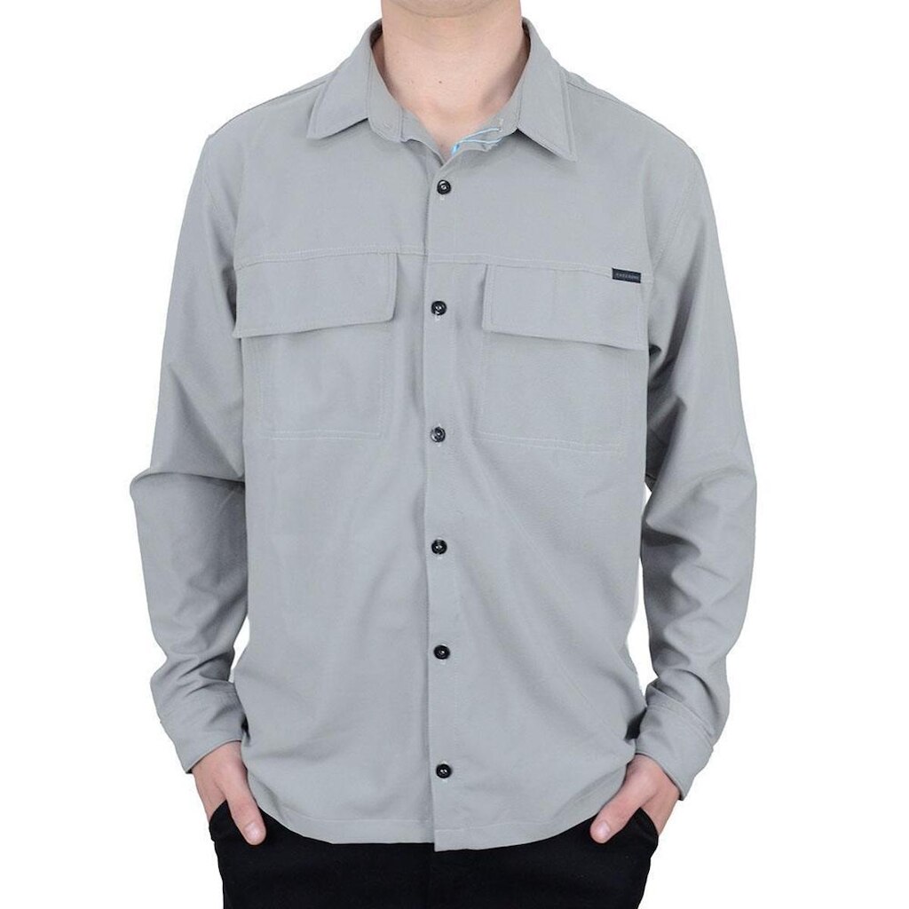 Camisa Masculina ML Freesurf Hiking Hunter Cinza - 1105