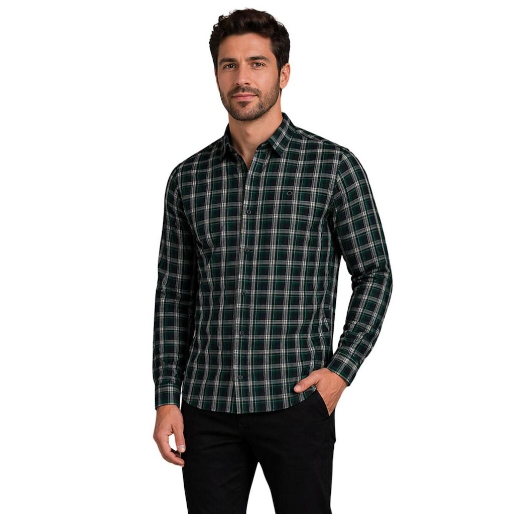 Camisa masculina ML xadrez Ogochi