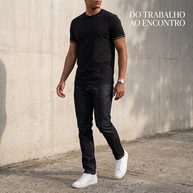 Camisa Masculina MMT Preta 583474