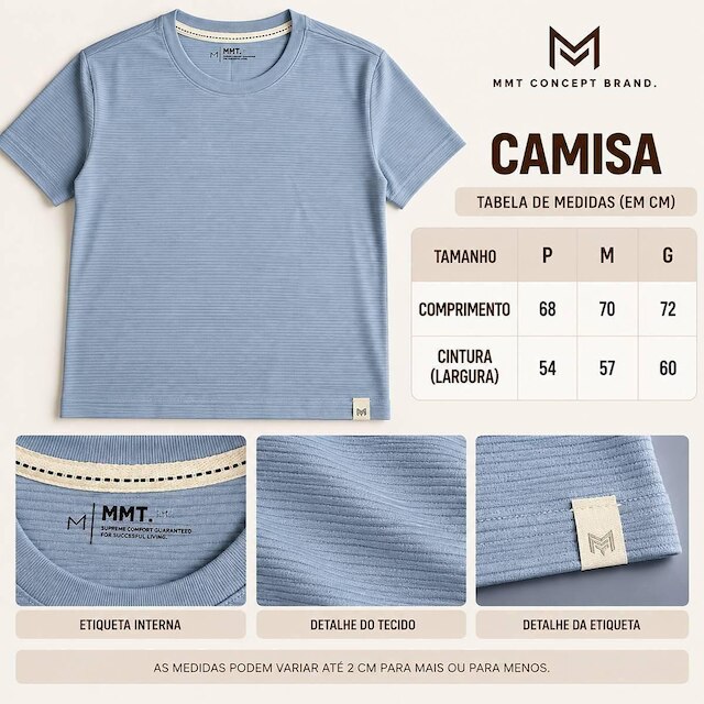 Camisa Masculina MMT Texturizada 058050