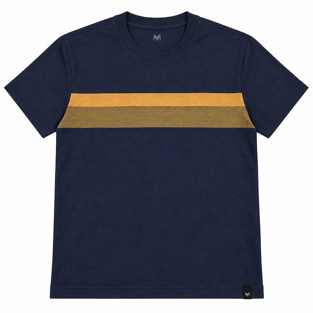 Camisa Masculina MMT: Algodão Penteado e Design Sofisticado 583366 Azul