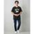 CAMISA MASCULINA NEW ERA JERSEY PRETA AMARELA - Preto