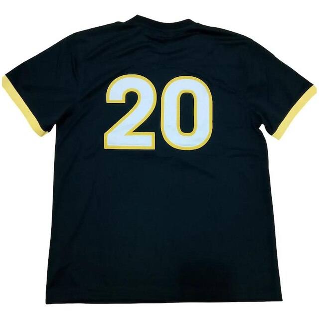 CAMISA MASCULINA NEW ERA JERSEY PRETA AMARELA