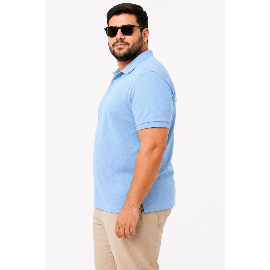 Camisa Masculina Plus Size D Bell Outlet Fashion Azul Celeste