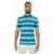 Camisa Masculina Polo Ixória Malha Listrada Petróleo - Verde