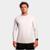 Camisa Masculina Raglan Manga Longa Branca TR4 Proteção Uv Respirável Academia Fitness Básica Treino - Branco