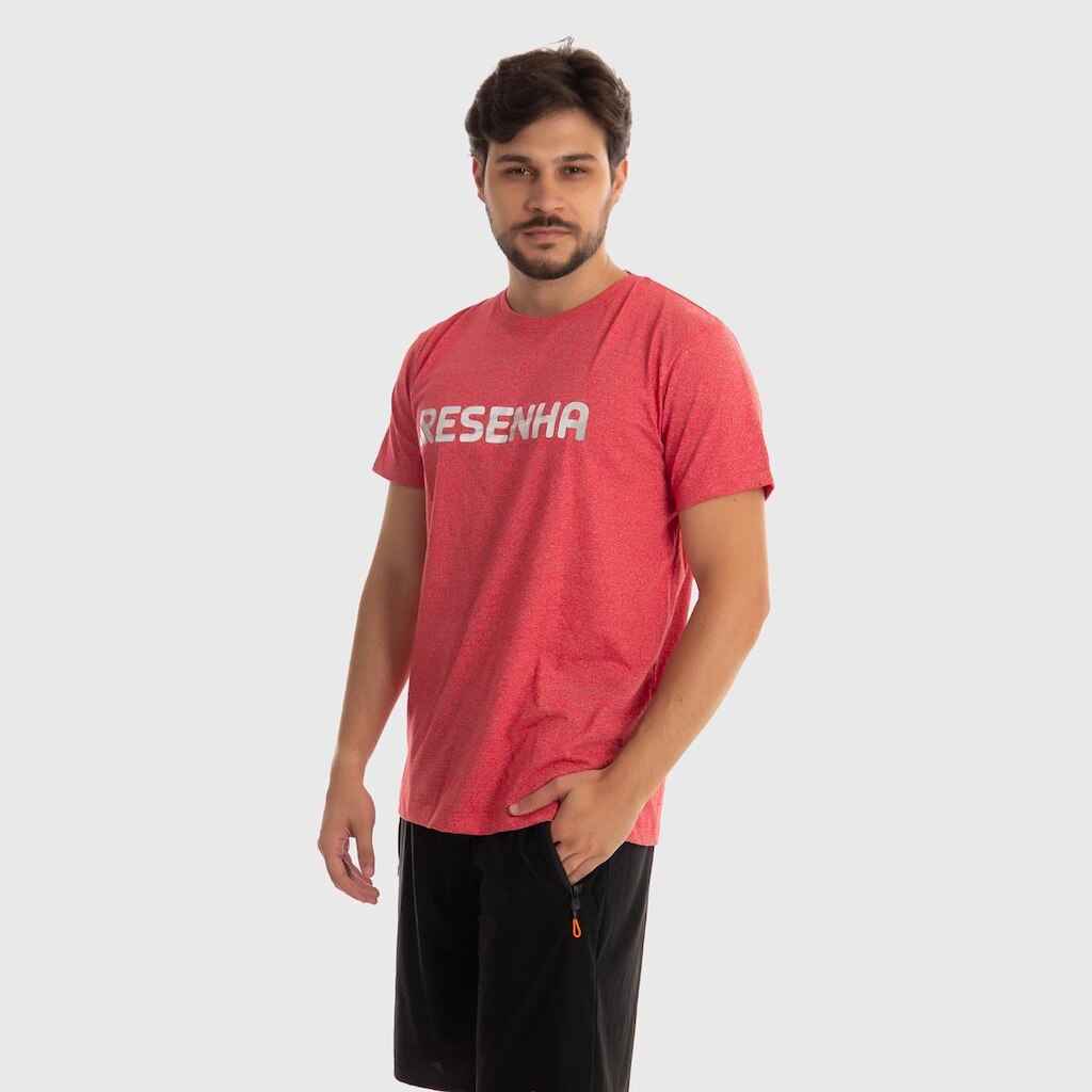 Camisa Masculina Resenha Sport Malha Mesclada Conforto Casual Academia Premium
