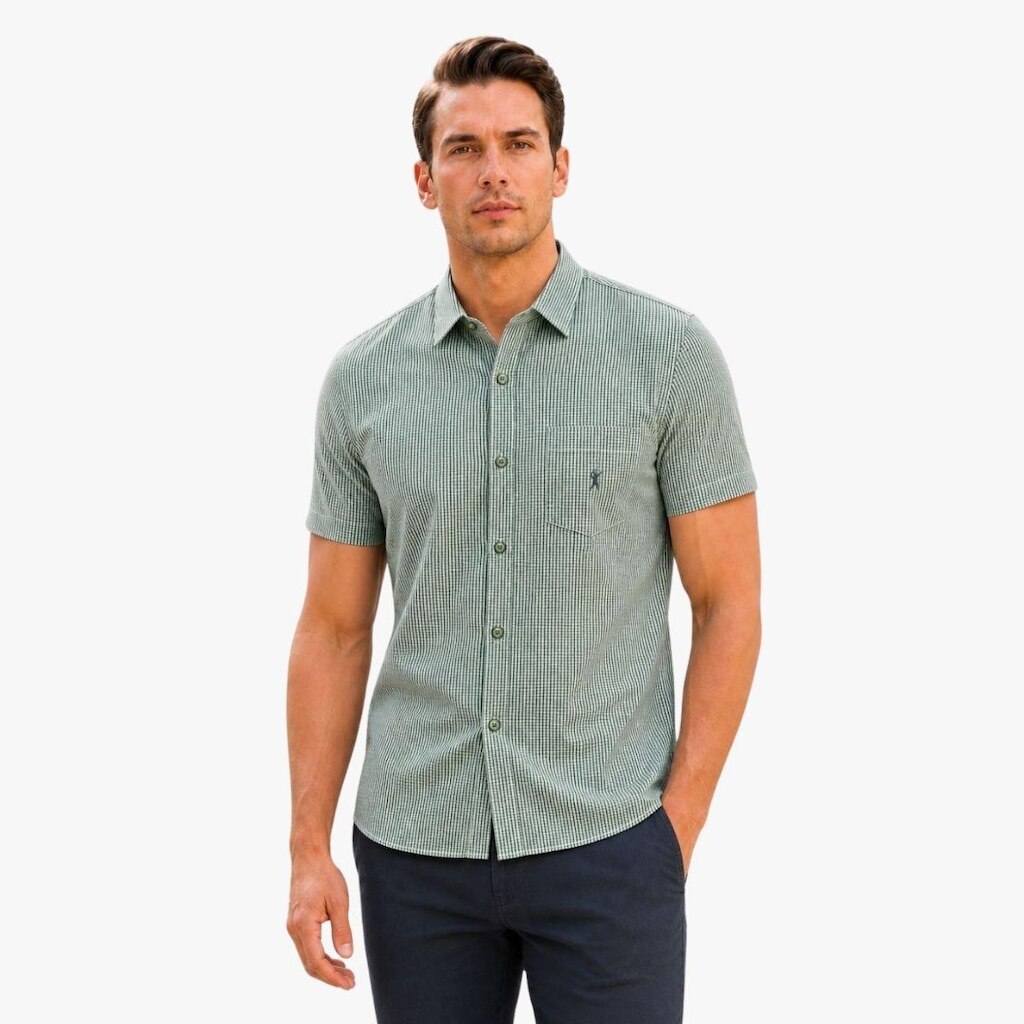 Camisa Masculina Tecido Premium Algodão Egípcio Medson