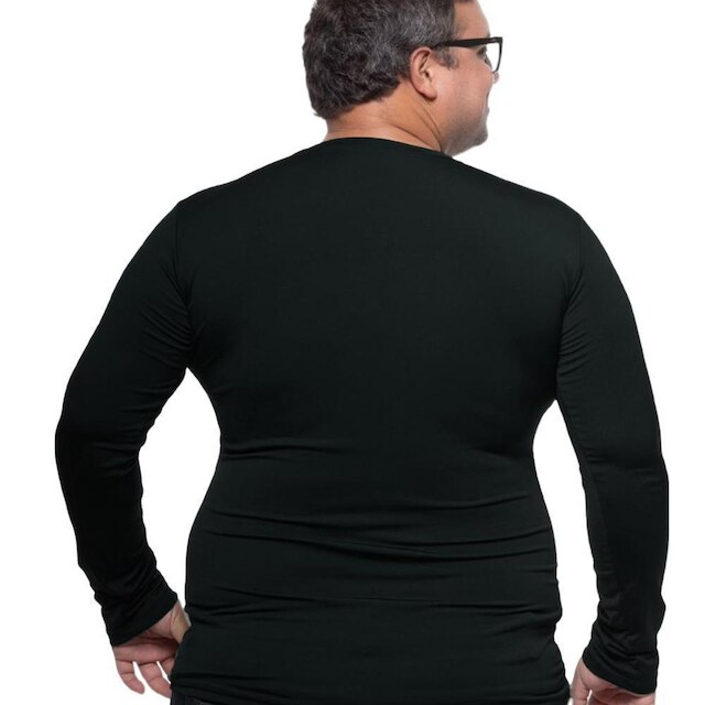 Camisa Masculina Térmica Plus Size Proteção Uv50 Manga Longa