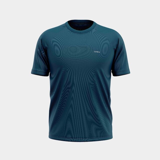 Camisa Masculina TR4 Raglan MARINHO Dia a Dia Treino Academia Fitness Treino Básica Esportiva