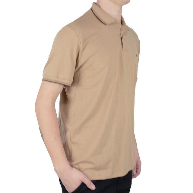 Camisa Masculina Urban City Gola Polo Cotton Amêndoa - 7012