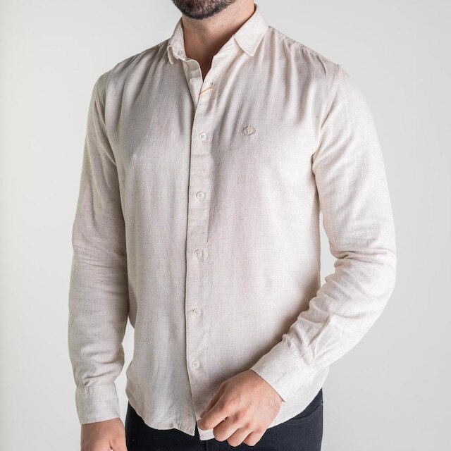 Camisa Masculina VersatiOld Viscose Areia