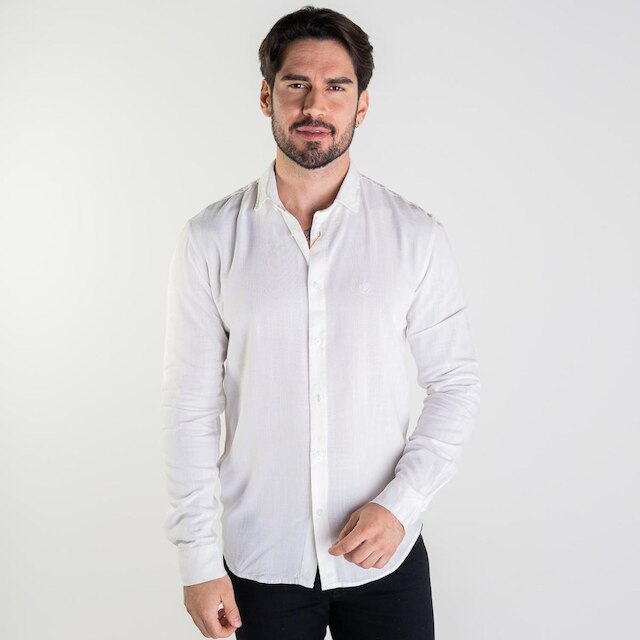 Camisa Masculina VersatiOld Viscose Branca