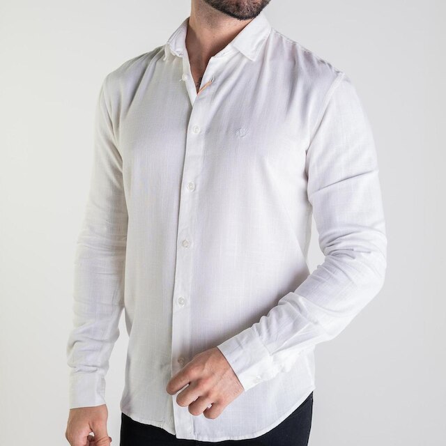 Camisa Masculina VersatiOld Viscose Branca