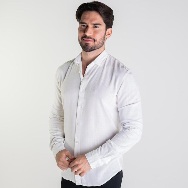Camisa Masculina VersatiOld Viscose Branca