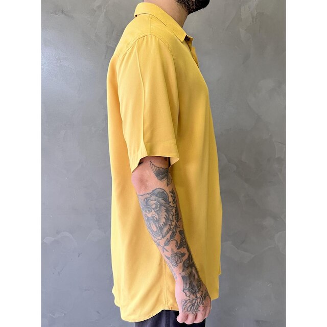 Camisa Masculina Viscose Manga Curta Social
