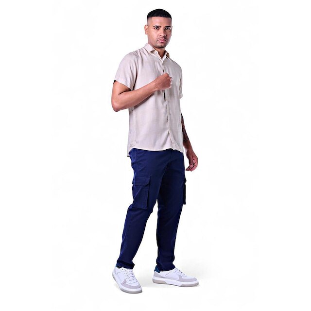 Camisa Masculina Viscose Maquinetada