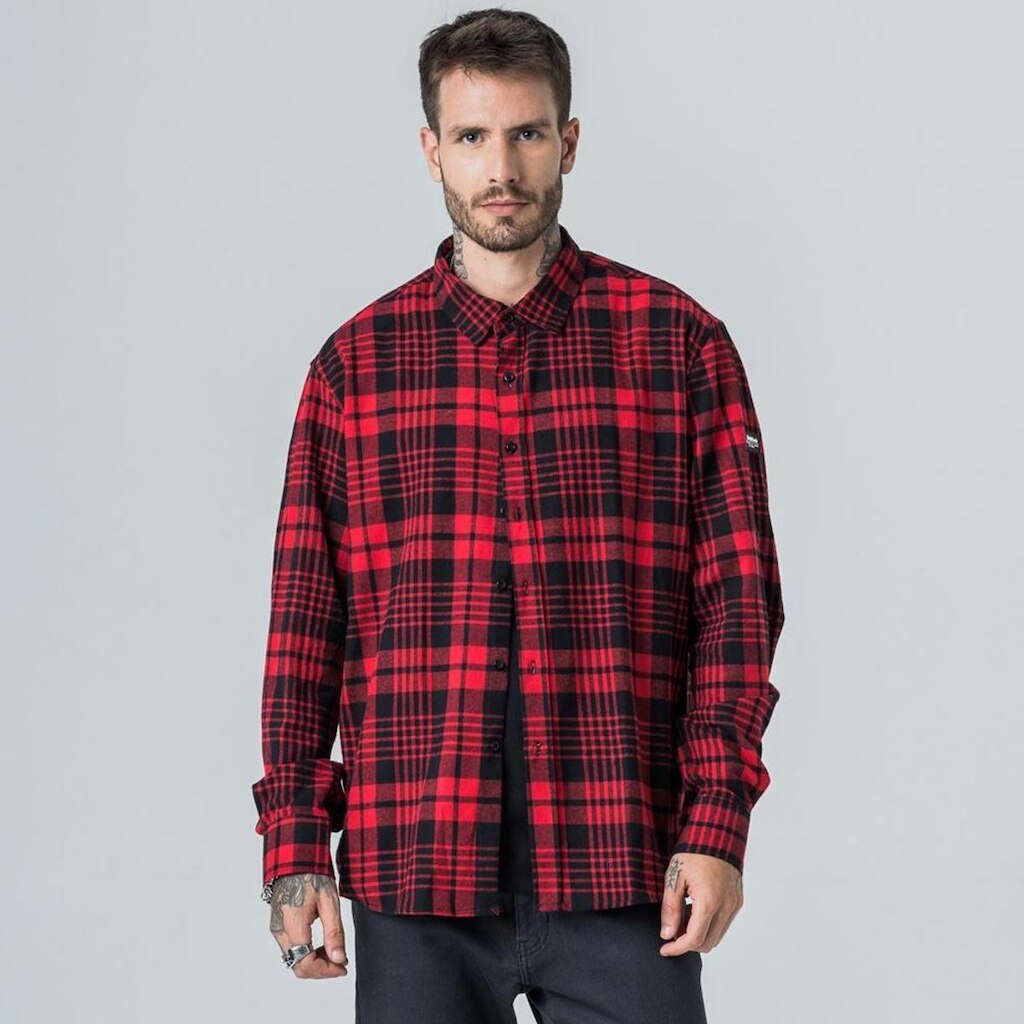 Camisa Masculina Xadrez Rock e Soda