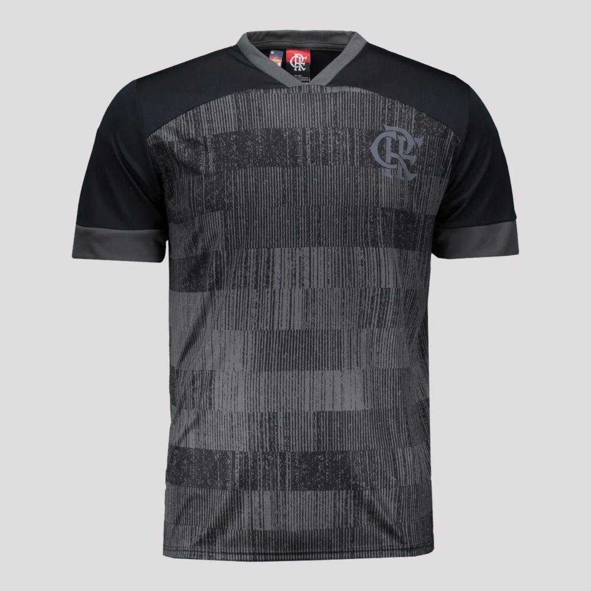 Camisa Mask Flamengo Preta em poliéster Zattini