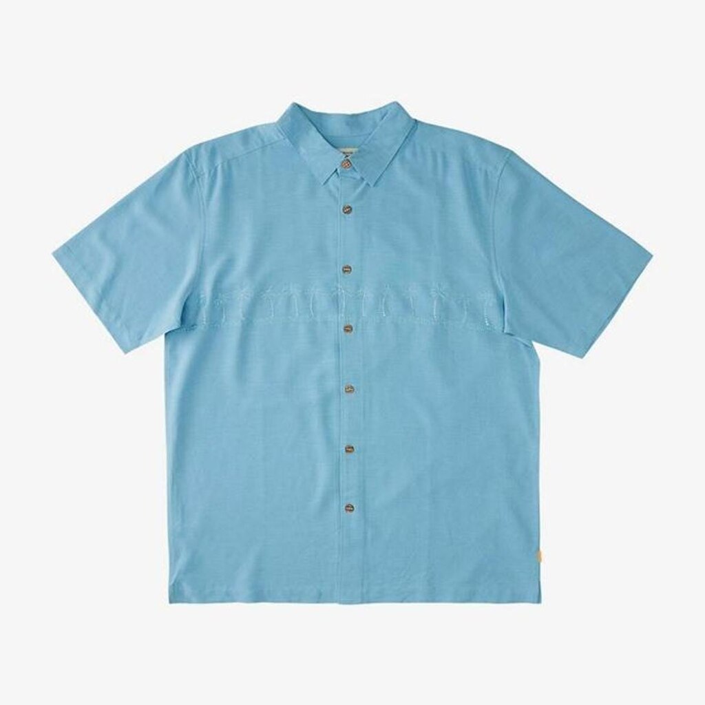 CAMISA M/C TAHITI PALMS 4 - DUSK BLUE - GG