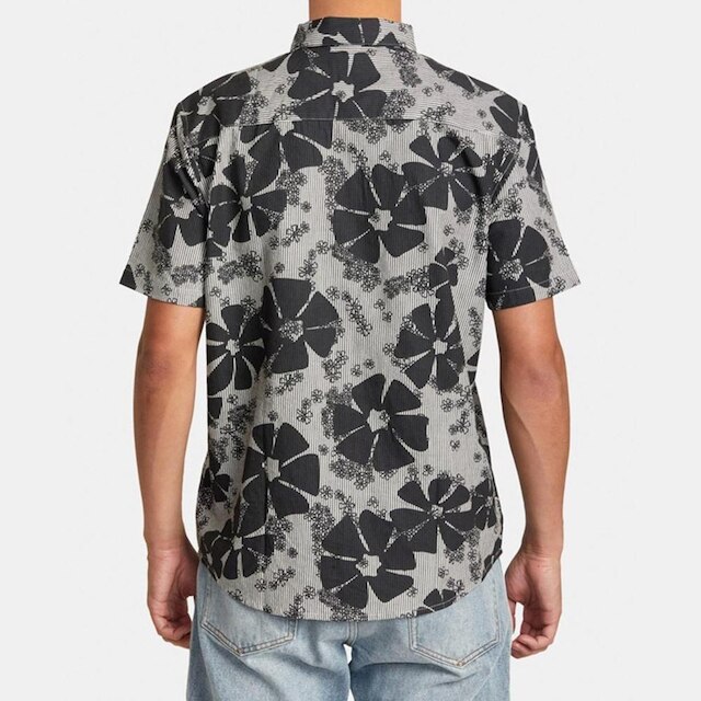 CAMISA M/C YOYOGI SEERSUCKER - BLACK - GG