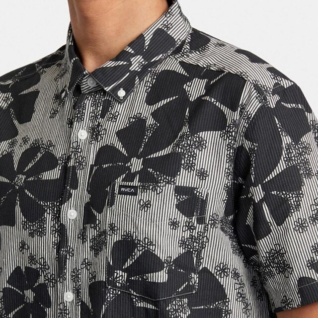 CAMISA M/C YOYOGI SEERSUCKER - BLACK - GG