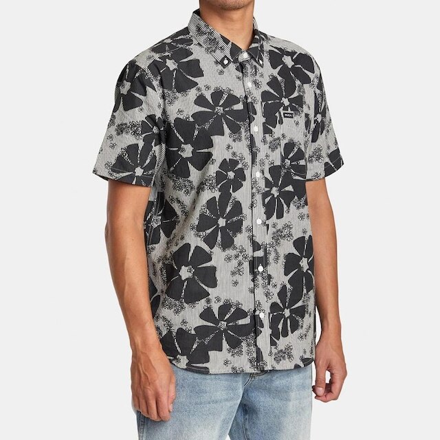 CAMISA M/C YOYOGI SEERSUCKER - BLACK - GG
