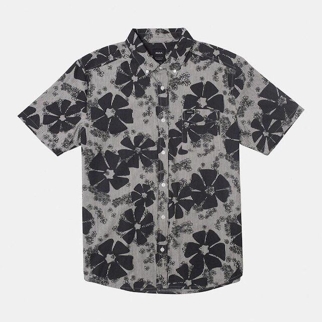 CAMISA M/C YOYOGI SEERSUCKER - BLACK - GG