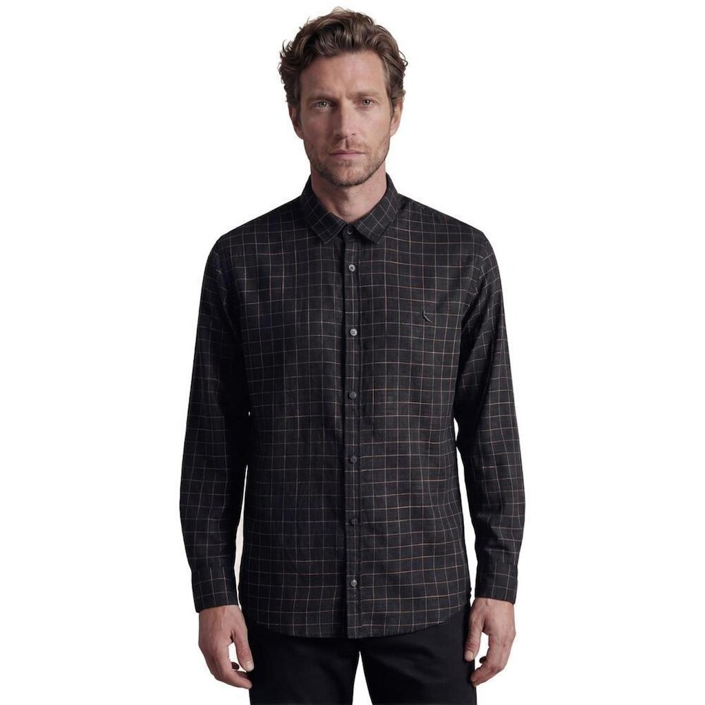 Camisa Ml Flame Xadrez Camp