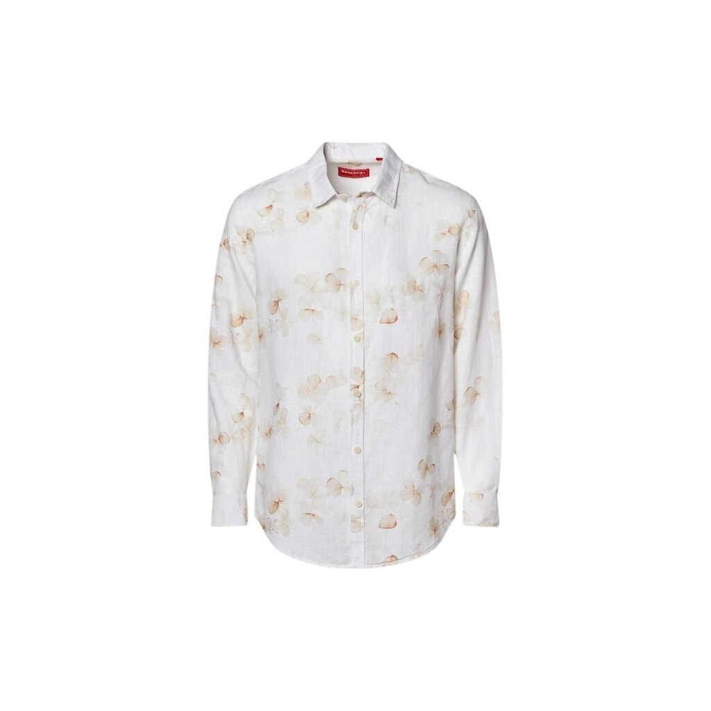 Camisa Ml Linho Estampa Lucky Gold Reserva