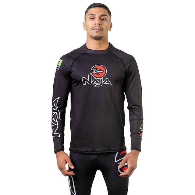 Camisa Naja Rash Guard Snake Manga Longa Masculina